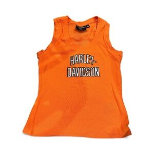 Harley-Davidson Womens Vibrant Orange Tank Top